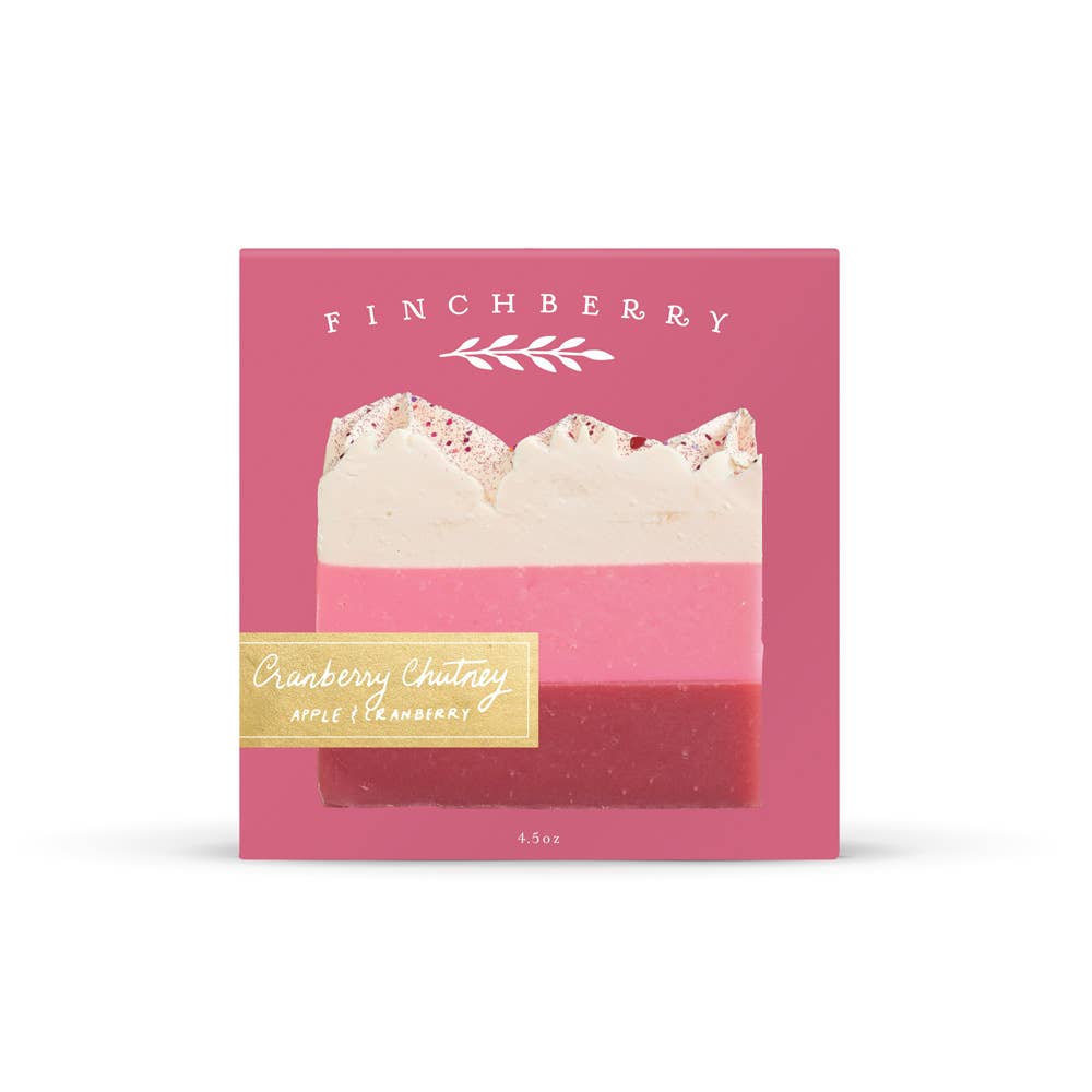 FinchBerry - Cranberry Chutney Soap (Boxed) - Holiday - Stocking Stuffer