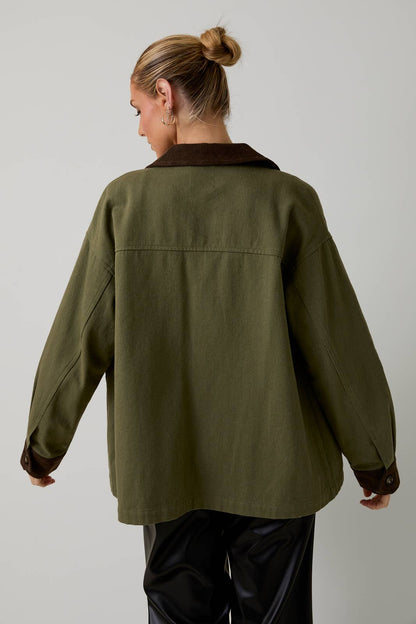 Sunday Edition Olive Barn Jacket