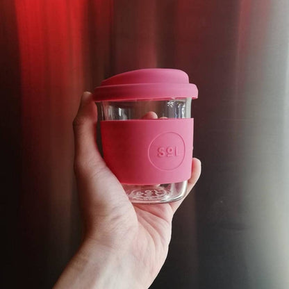 One Less - 12OZ Radiant Rosé Glass Travel Tumbler from SOL Cups