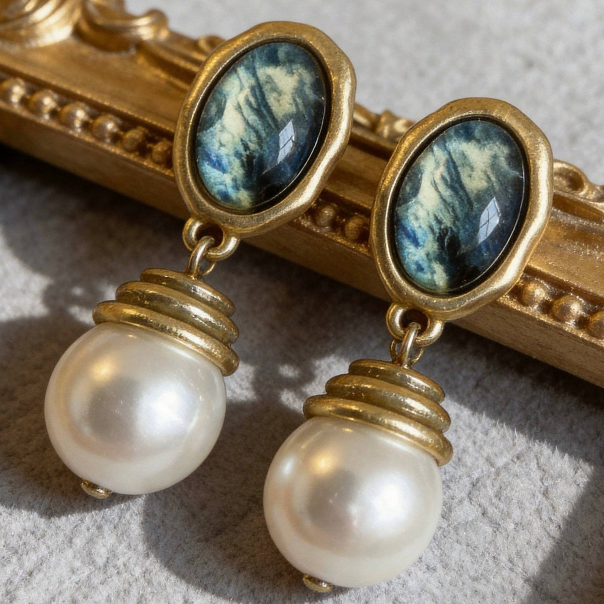 Aurea Jewelry - Vintage Pearl Drop Earrings
