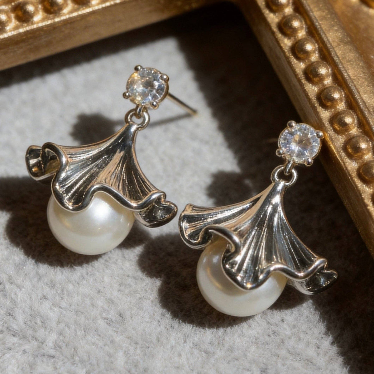 Aurea Jewelry - Ballet Skirt Pearl Drop Earrings
