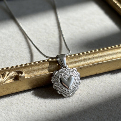 Aurea Jewelry - Stainless Steel Heart Pendant Necklace