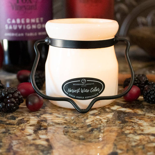 Milkhouse Candle Company - 5 oz Cream Jar Candle: Harvest Wine Cellar