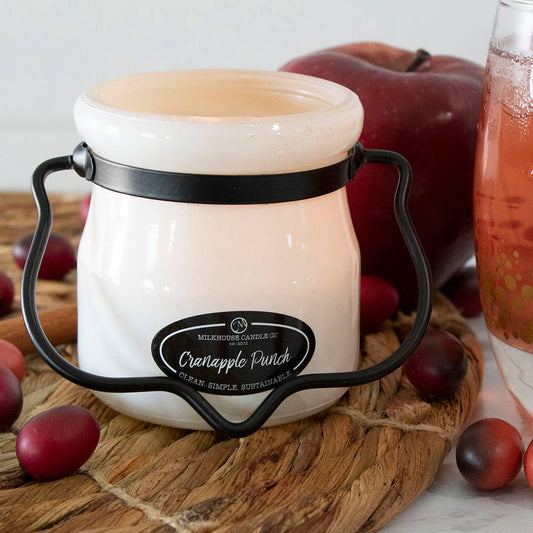 Milkhouse Candle Company - 5 oz Cream Jar Candle: Cranapple Punch