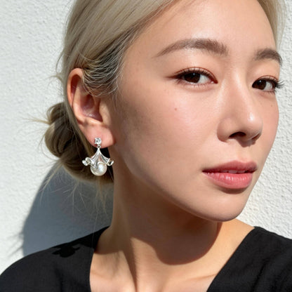 Aurea Jewelry - Ballet Skirt Pearl Drop Earrings