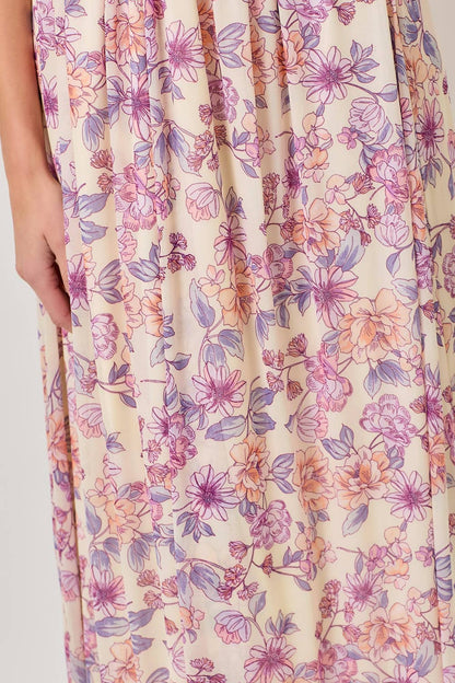 Mystree Floral Pleated Dress