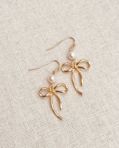 Gracie Rose Bow Earrings