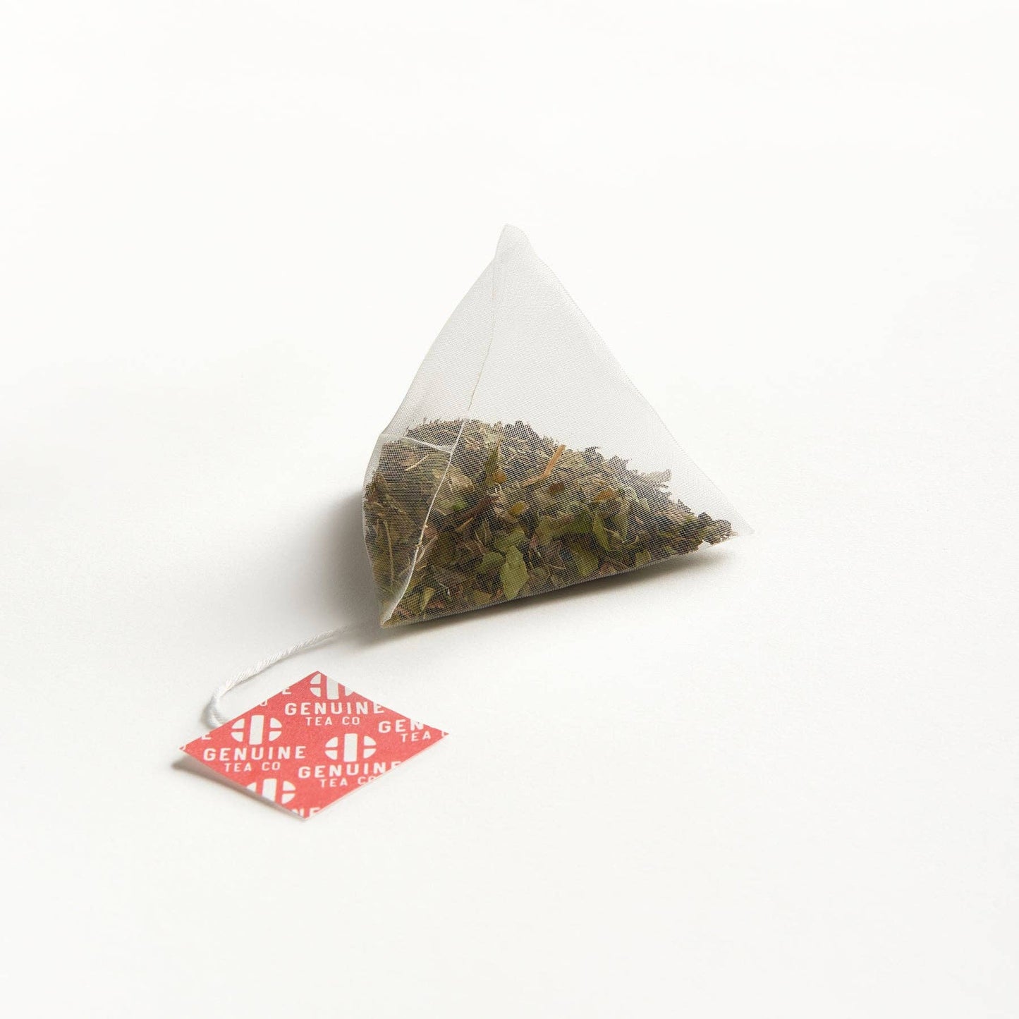 Genuine Tea - Pyramid Tea Bags - Organic Moringa Mint Herbal Tea\