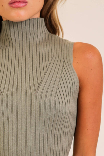 TIMING - Mock Neck Sweater Top