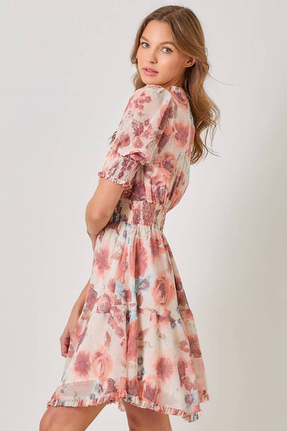 Mystree Hi Lo Floral Dress