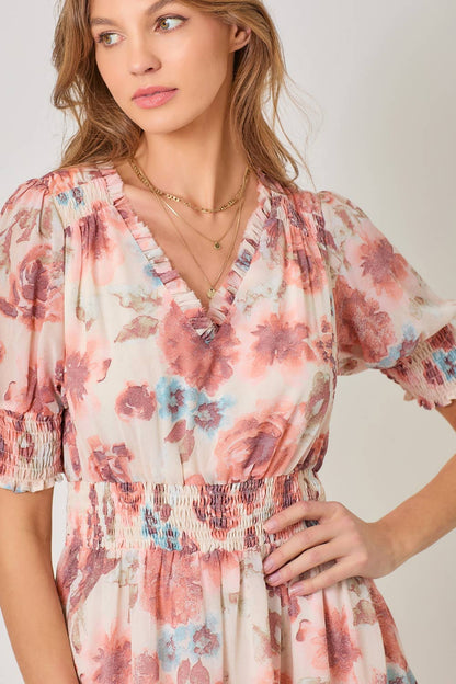 Mystree Hi Lo Floral Dress