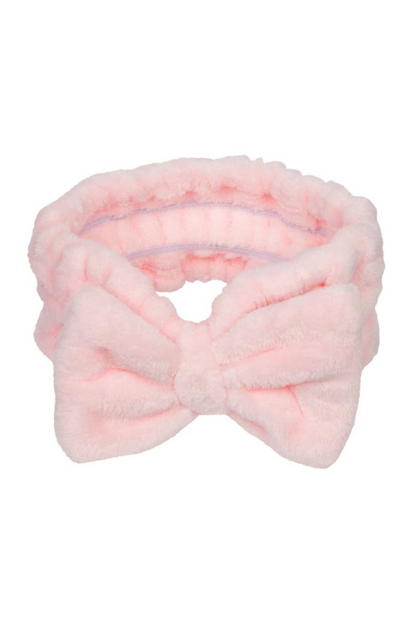 CALA Pink Plush Bow Headband