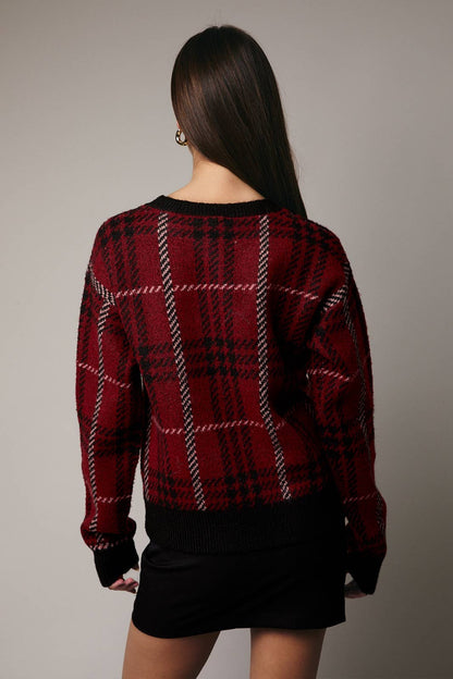 Sunday Edition Plaid Sweater