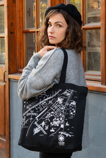 ANNICK - Montreal Quebec Illustration Tote Bag
