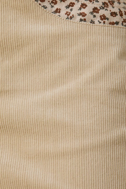 Sunday Edition Cord Contrast Skirt