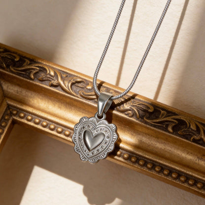 Aurea Jewelry - Stainless Steel Heart Pendant Necklace