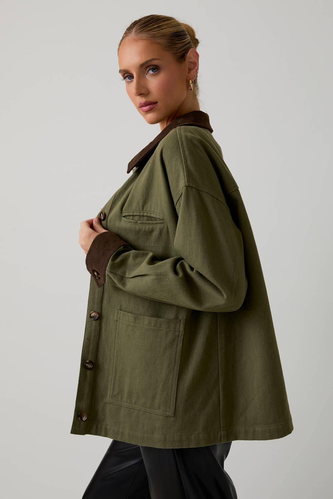 Sunday Edition Olive Barn Jacket