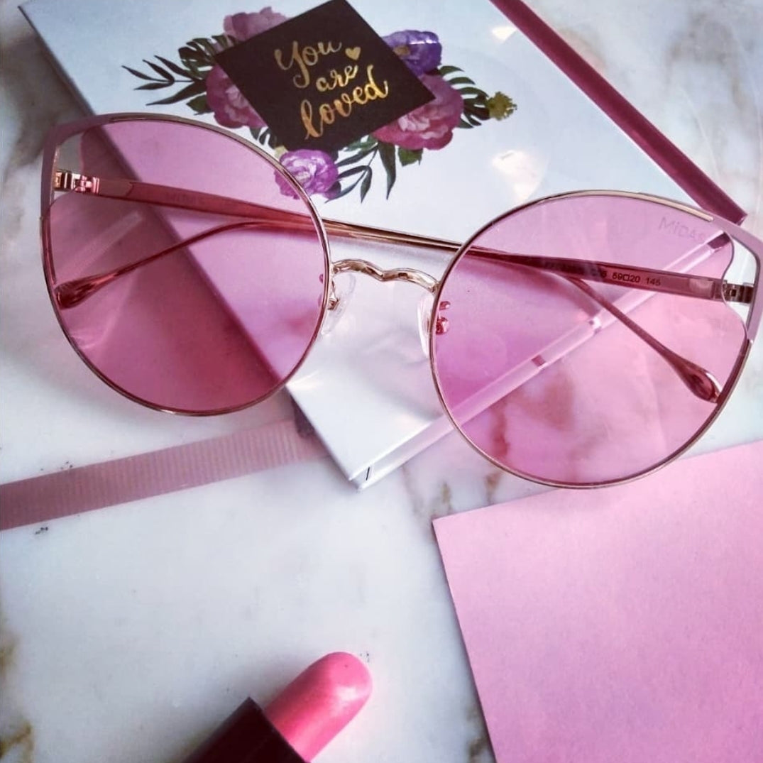 Midas Eyewear Pink Cat Eye Sunglasses