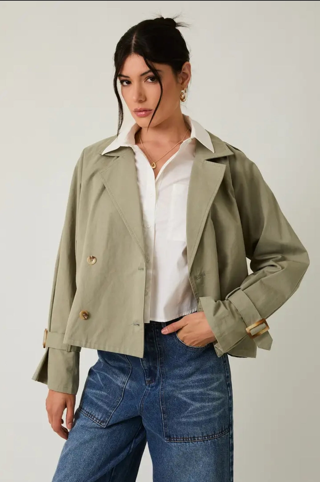 Sunday Edition - SHORT TRENCH JACKET