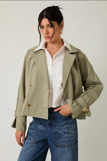 Sunday Edition - SHORT TRENCH JACKET