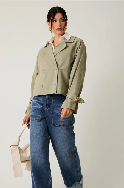 Sunday Edition - SHORT TRENCH JACKET