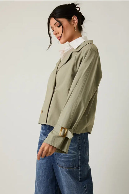 Sunday Edition - SHORT TRENCH JACKET