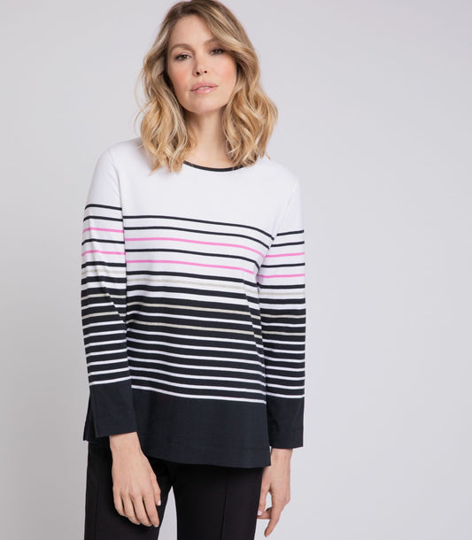 Bylyse Stripe T-Shirt Made in Canada