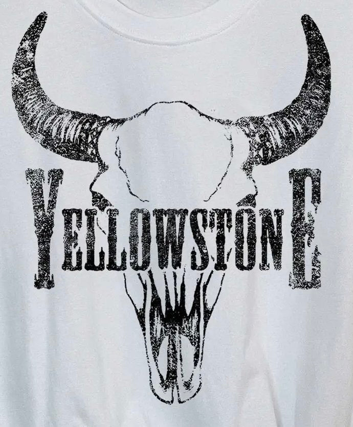 Yellowstone Cow Unisex T-Shirt White