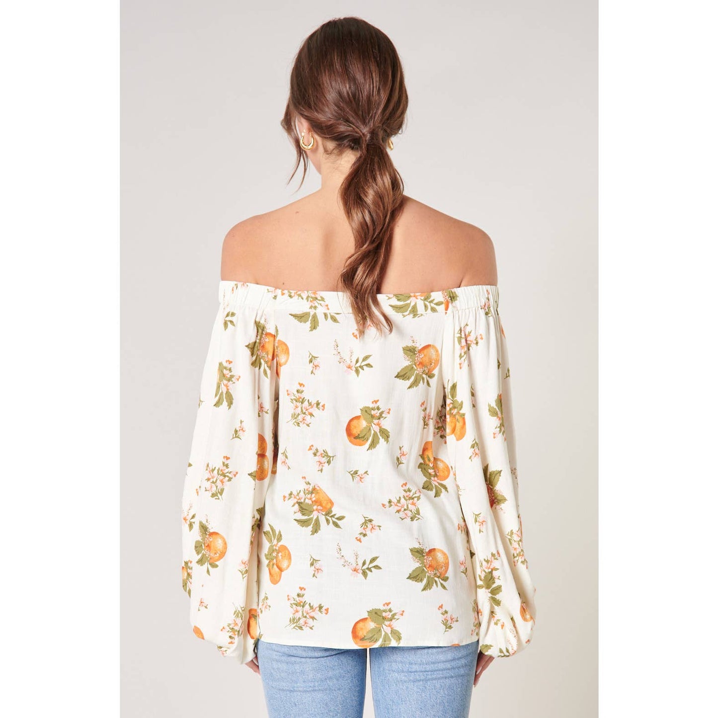 Sugarlips Arancia Floral Off the Shoulder Top