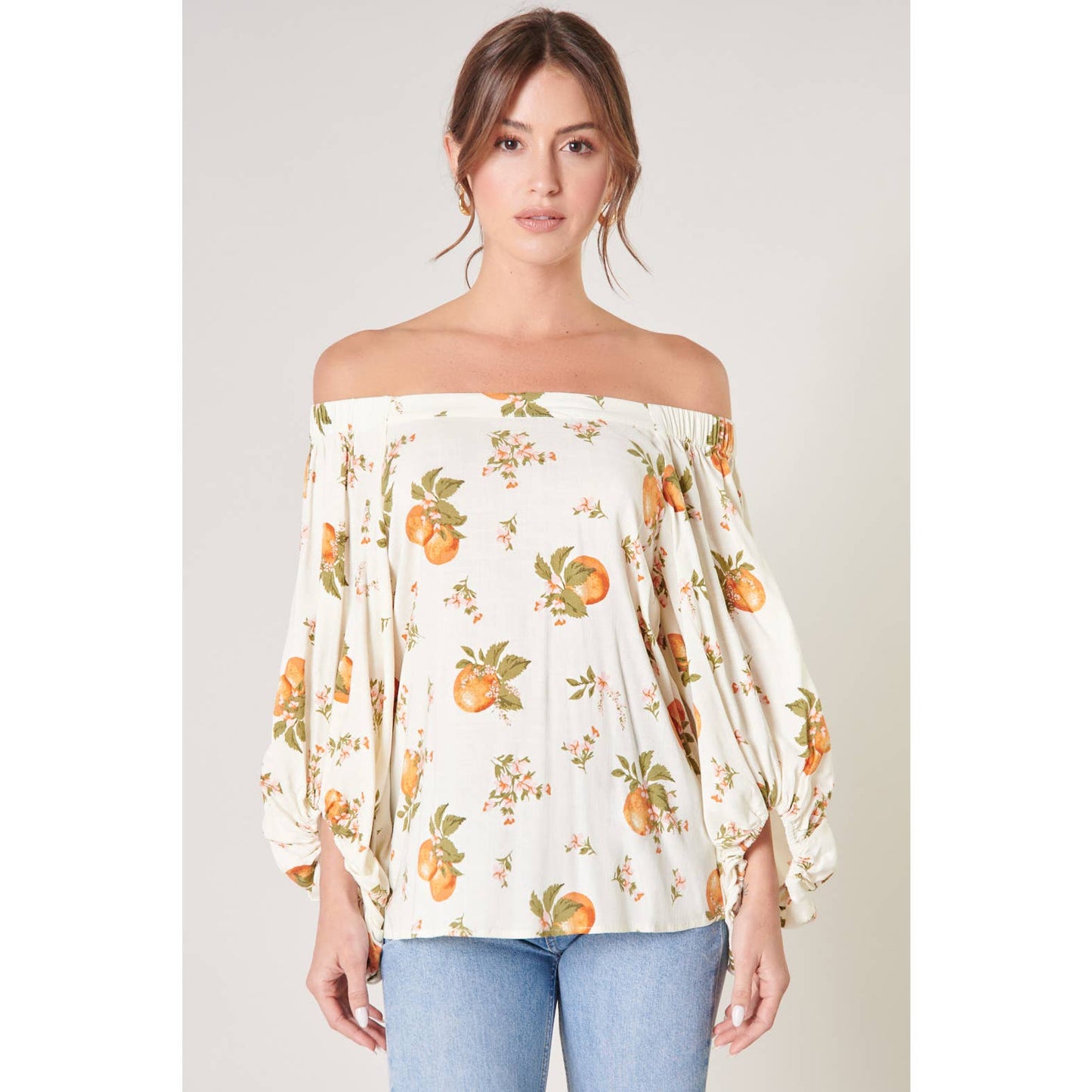 Sugarlips Arancia Floral Off the Shoulder Top