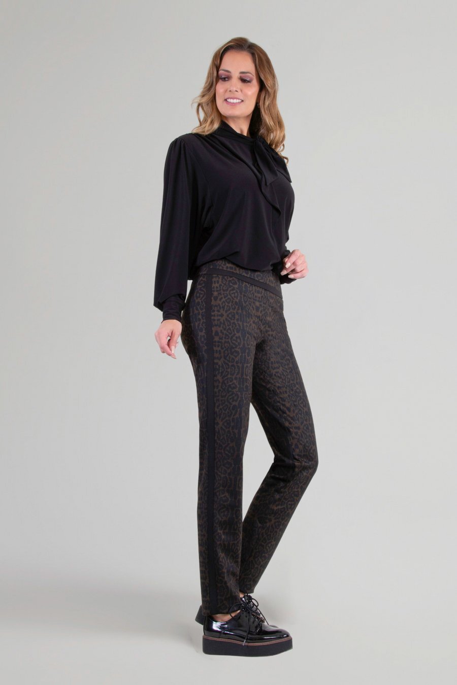 Raffinalla Brown Leopard Pants Made in Canada - DDBooski Clothing Co