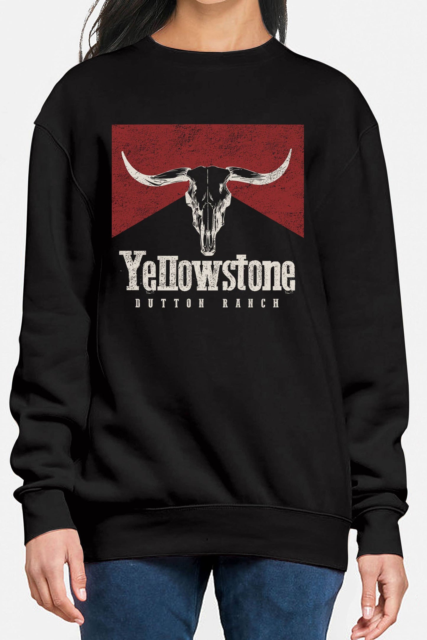 Yellowstone Unisex Black Graphic Sweater