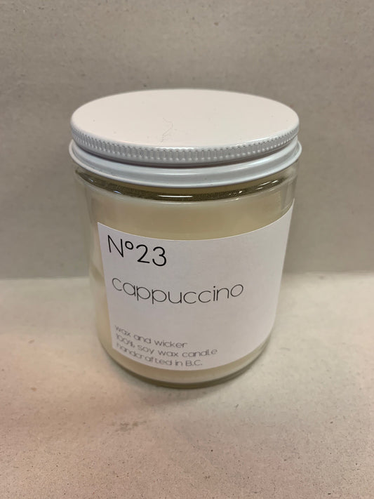 Wax and Wicker Soy Cappucino Candle 8oz - DDBooski Clothing Co