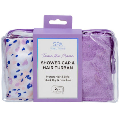 Shower Cap & Hair Turban