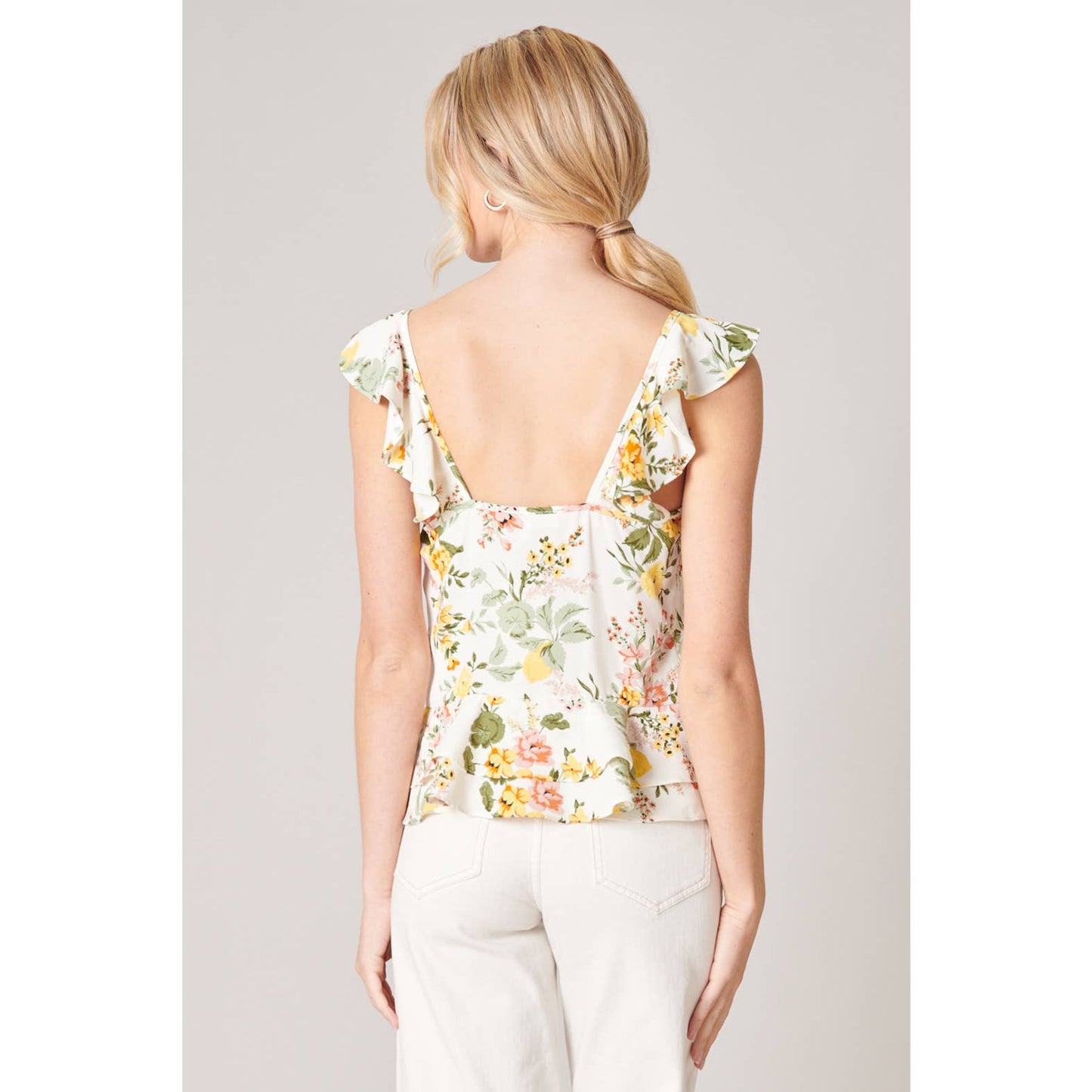 Sugarlips Kailey Floral Ruffle Top