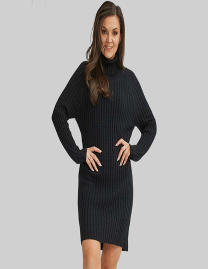 Raffinalla Sweater Dress Black
